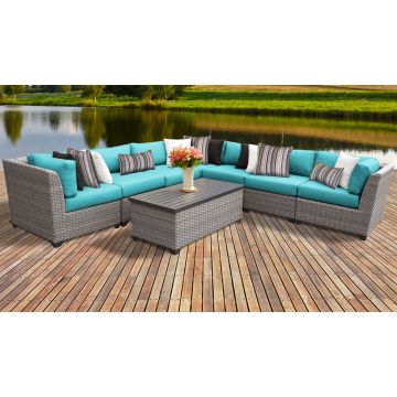 Catalina 8 Piece Outdoor Wicker Patio Furniture Set 08a