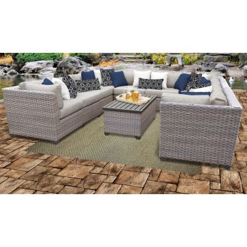 Catalina 11 Piece Outdoor Wicker Patio Furniture Set 11a