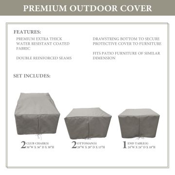 kathy ireland Homes & Gardens RIVER-05b Protective Cover Set