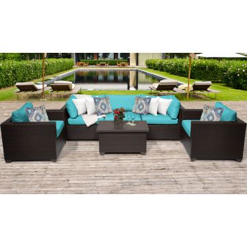 Premier 6 Piece Outdoor Wicker Patio Furniture Set 06b