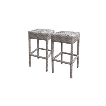 2 Hampton Backless Barstools