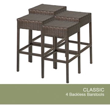 4 Classic Backless Barstools