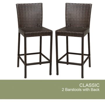 2 Classic Barstools w/ Back