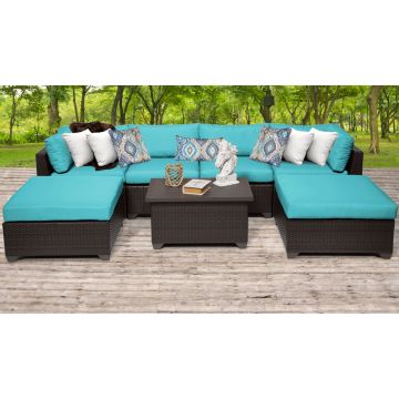 Premier 7 Piece Outdoor Wicker Patio Furniture Set 07b