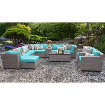 Catalina 12 Piece Outdoor Wicker Patio Furniture Set 12b