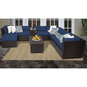 Bermuda 10 Piece Outdoor Wicker Patio Furniture Set 10b