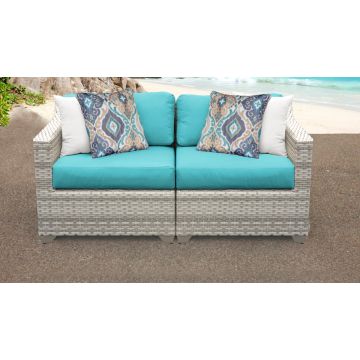 New Haven 2 Piece Outdoor Wicker Patio Furniture Set 02a