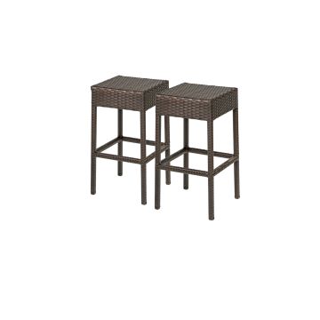 2 Premier Backless Barstools