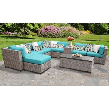 Catalina 10 Piece Outdoor Wicker Patio Furniture Set 10b