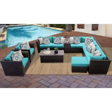 Bermuda 12 Piece Outdoor Wicker Patio Furniture Set 12b