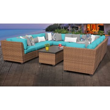 Tuscan 11 Piece Outdoor Wicker Patio Furniture Set 11a