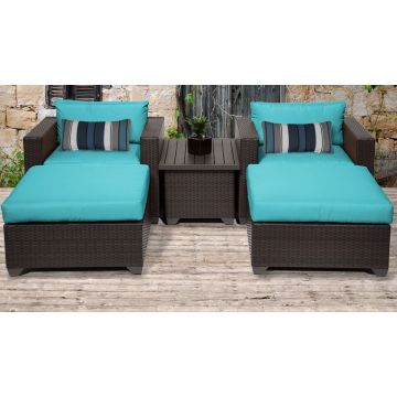 Premier 5 Piece Outdoor Wicker Patio Furniture Set 05a