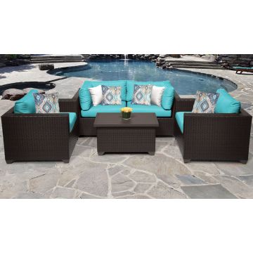 Premier 5 Piece Outdoor Wicker Patio Furniture Set 05b