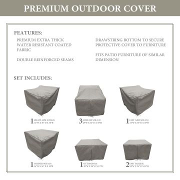 kathy ireland Homes & Gardens RIVER-09b Protective Cover Set