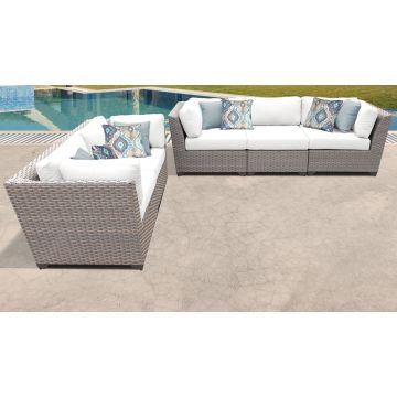 Catalina 5 Piece Outdoor Wicker Patio Furniture Set 05a