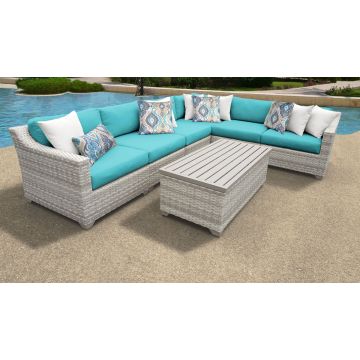 New Haven 7 Piece Outdoor Wicker Patio Furniture Set 07b