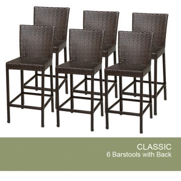 6 Classic Barstools w/ Back