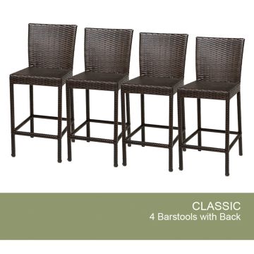 4 Classic Barstools w/ Back