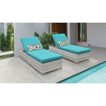 New Haven Chaise Set of 2 Outdoor Wicker Patio Furniture