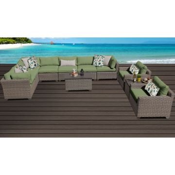 Hampton 11 Piece Outdoor Wicker Patio Furniture Set 11a