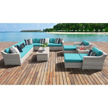 New Haven 13 Piece Outdoor Wicker Patio Furniture Set 13a