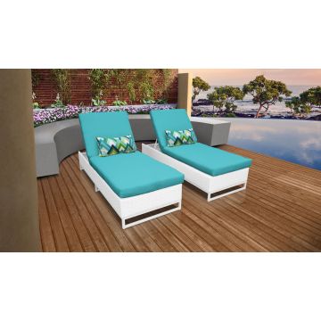 Key Largo Chaise Set of 2 Outdoor Wicker Patio Furniture