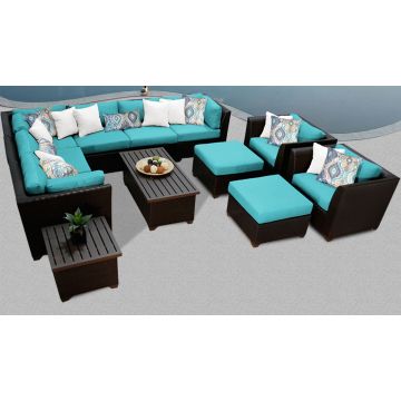 Bermuda 12 Piece Outdoor Wicker Patio Furniture Set 12c