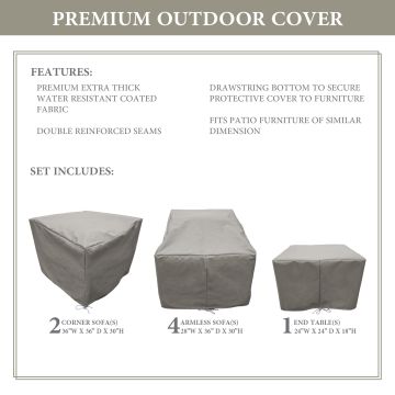 kathy ireland Homes & Gardens RIVER-07c Protective Cover Set