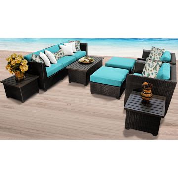 Bermuda 10 Piece Outdoor Wicker Patio Furniture Set 10c