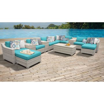 New Haven 14 Piece Outdoor Wicker Patio Furniture Set 14a