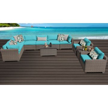 Hampton 11 Piece Outdoor Wicker Patio Furniture Set 11a