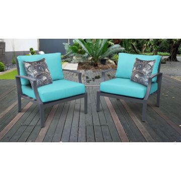 Rosemont 2 Piece Outdoor Aluminum Patio Furniture Set 02b