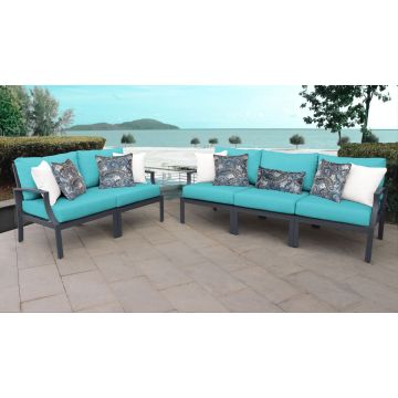 Rosemont 5 Piece Outdoor Aluminum Patio Furniture Set 05a