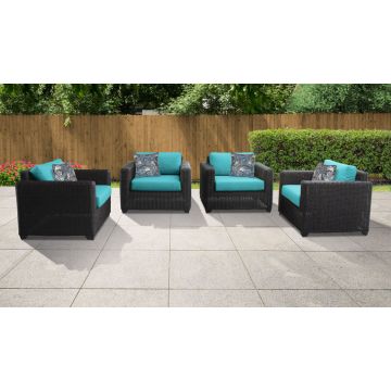 Rustico 4 Piece Outdoor Wicker Patio Furniture Set 04a