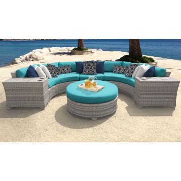 New Haven 6 Piece Outdoor Wicker Patio Furniture Set 06c