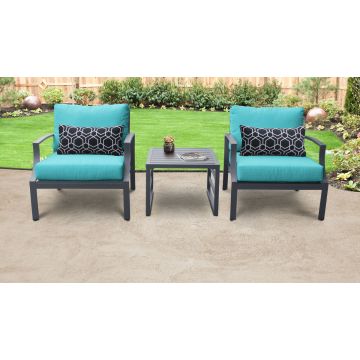 Rosemont 3 Piece Outdoor Aluminum Patio Furniture Set 03a