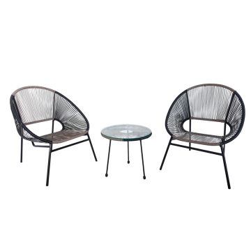 TK Classics Outdoor 3 Piece Outdoor Conversation Set