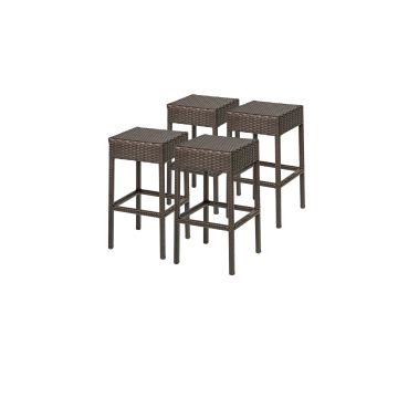 4 Premier Backless Barstools