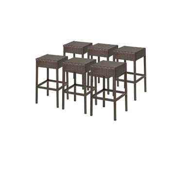 6 Premier Backless Barstools