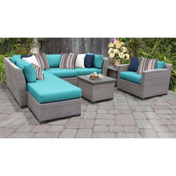 Catalina 8 Piece Outdoor Wicker Patio Furniture Set 08g