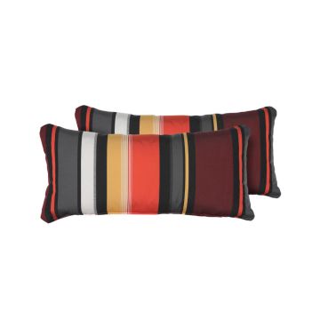 Coral Outdoor Throw Pillows Rectangle Set of 2