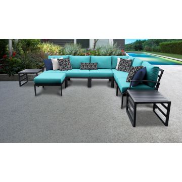 Rosemont 9 Piece Outdoor Aluminum Patio Furniture Set 09b