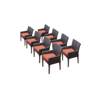 8 Pluto / Saturn Dining Chairs With Arms