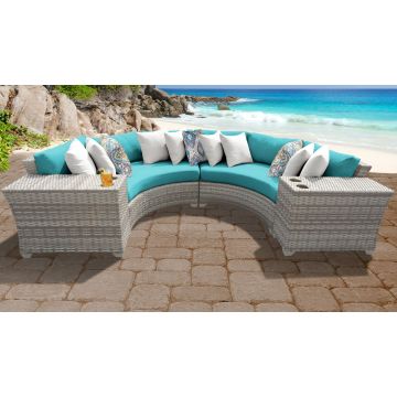 New Haven 4 Piece Outdoor Wicker Patio Furniture Set 04c