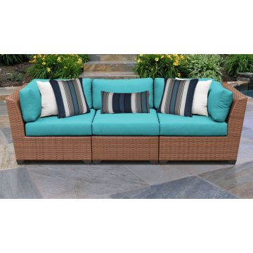 Tuscan 3 Piece Outdoor Wicker Patio Furniture Set 03c