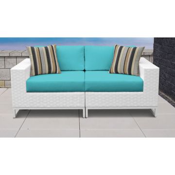 Key Largo 2 Piece Outdoor Wicker Patio Furniture Set 02a