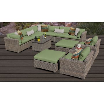 Hampton 13 Piece Outdoor Wicker Patio Furniture Set 13a