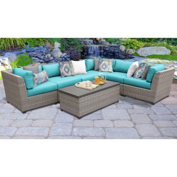 Catalina 7 Piece Outdoor Wicker Patio Furniture Set 07b