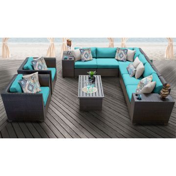 Bermuda 11 Piece Outdoor Wicker Patio Furniture Set 11d