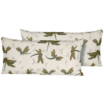 Jewel Wing Outdoor Throw Pillows Rectangle Set of 2
